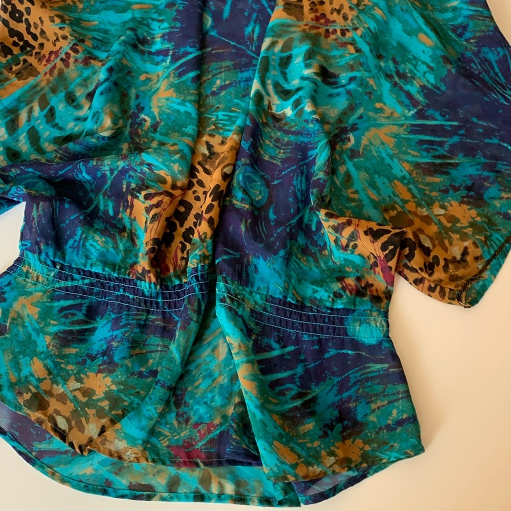 Semi-sheer lightweight blouse